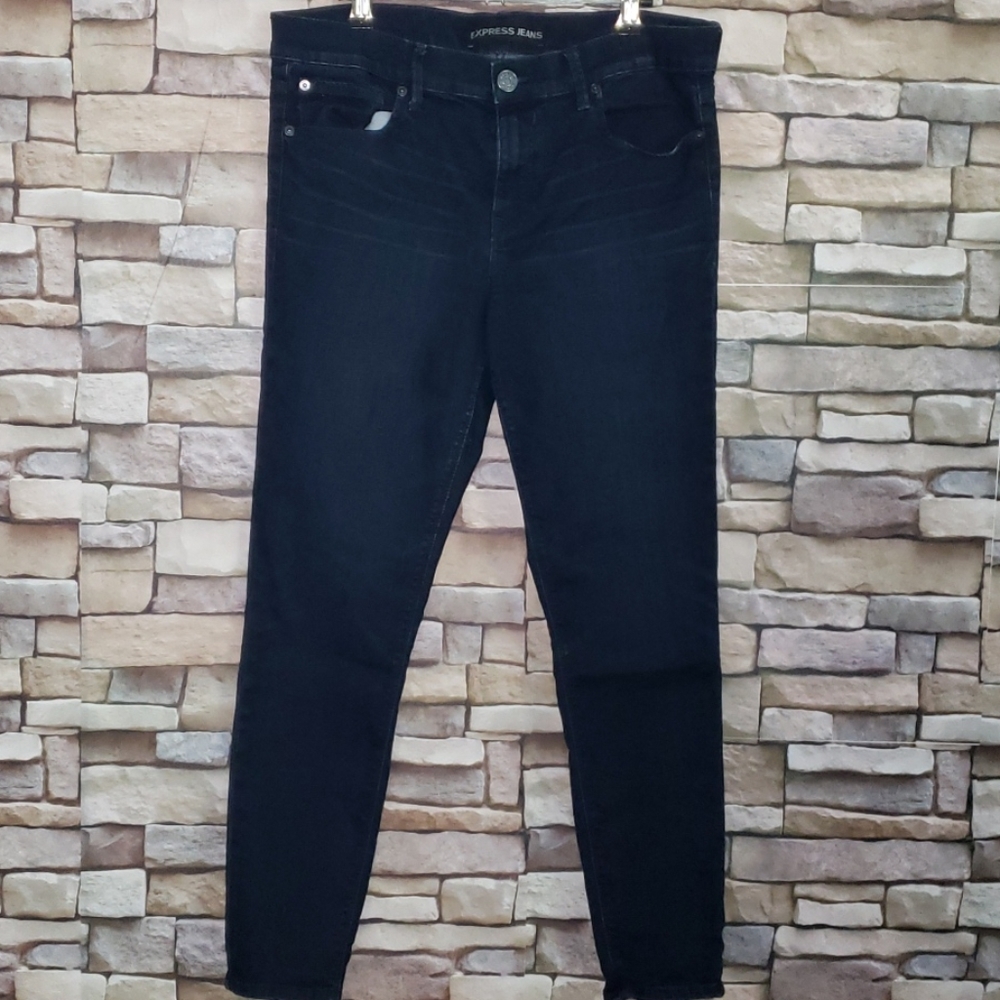 Express Mia ankle stretch jeans denim leggings